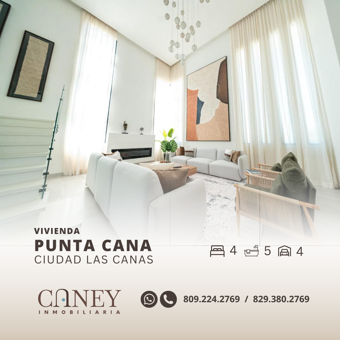 Vista 3 de Villa amueblada en Ciudad Las Canas, Cap Cana (Punta Cana)