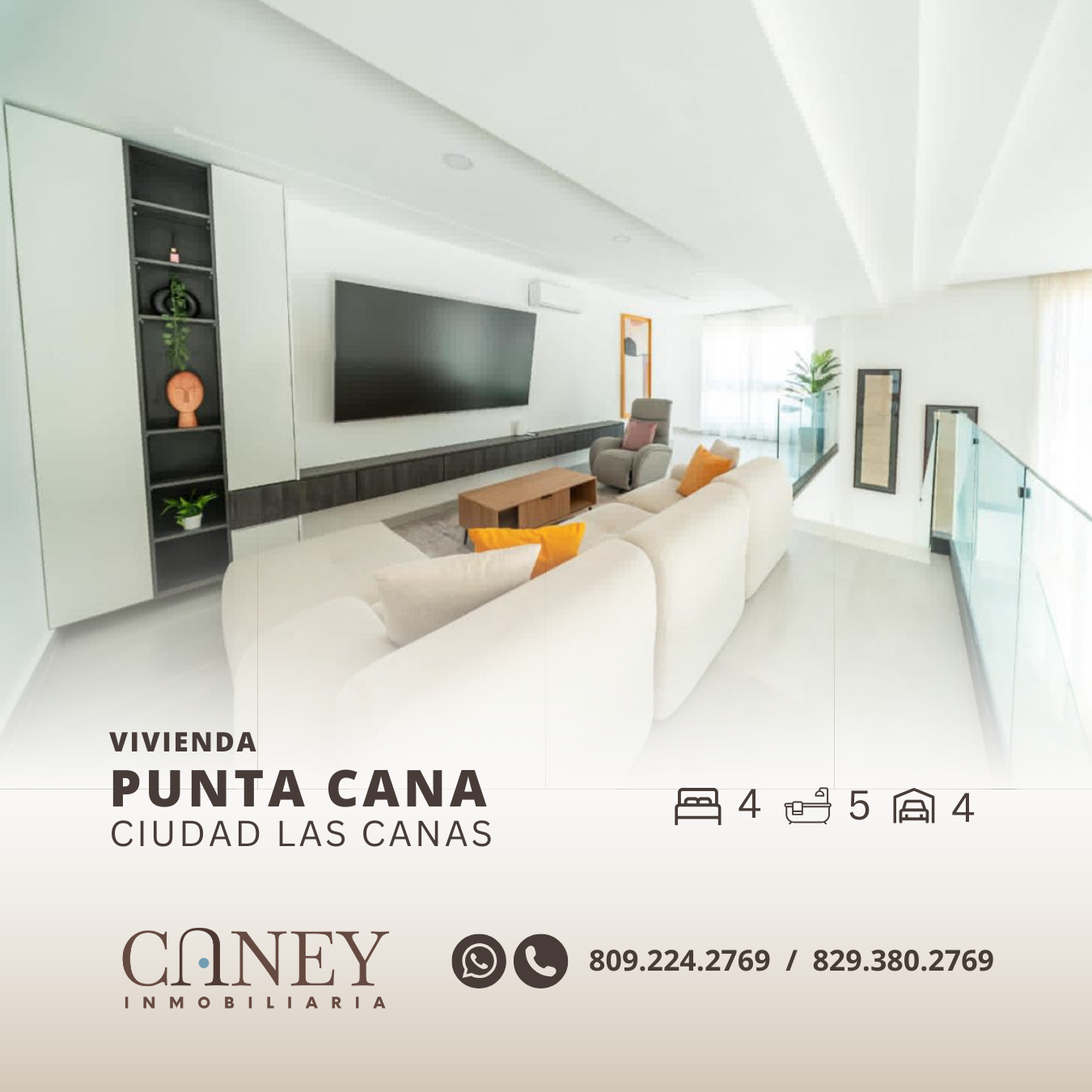 Vista 5 de Villa amueblada en Ciudad Las Canas, Cap Cana (Punta Cana)