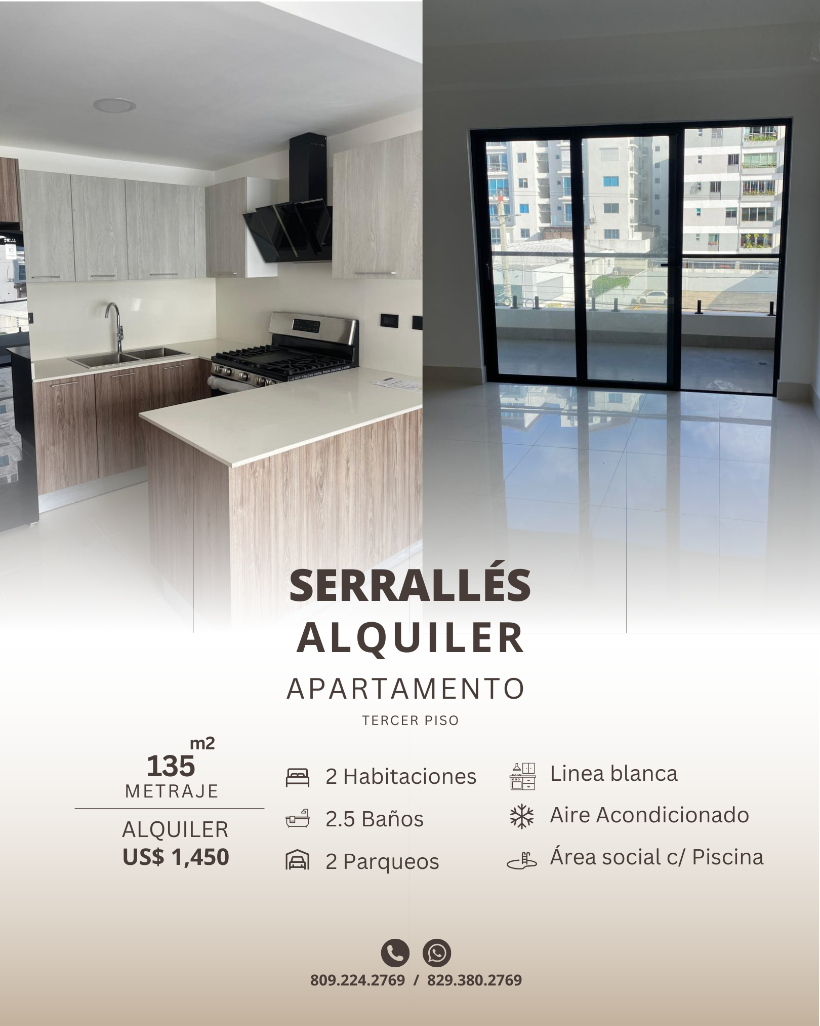 Apartamento en alquiler en Serrallés