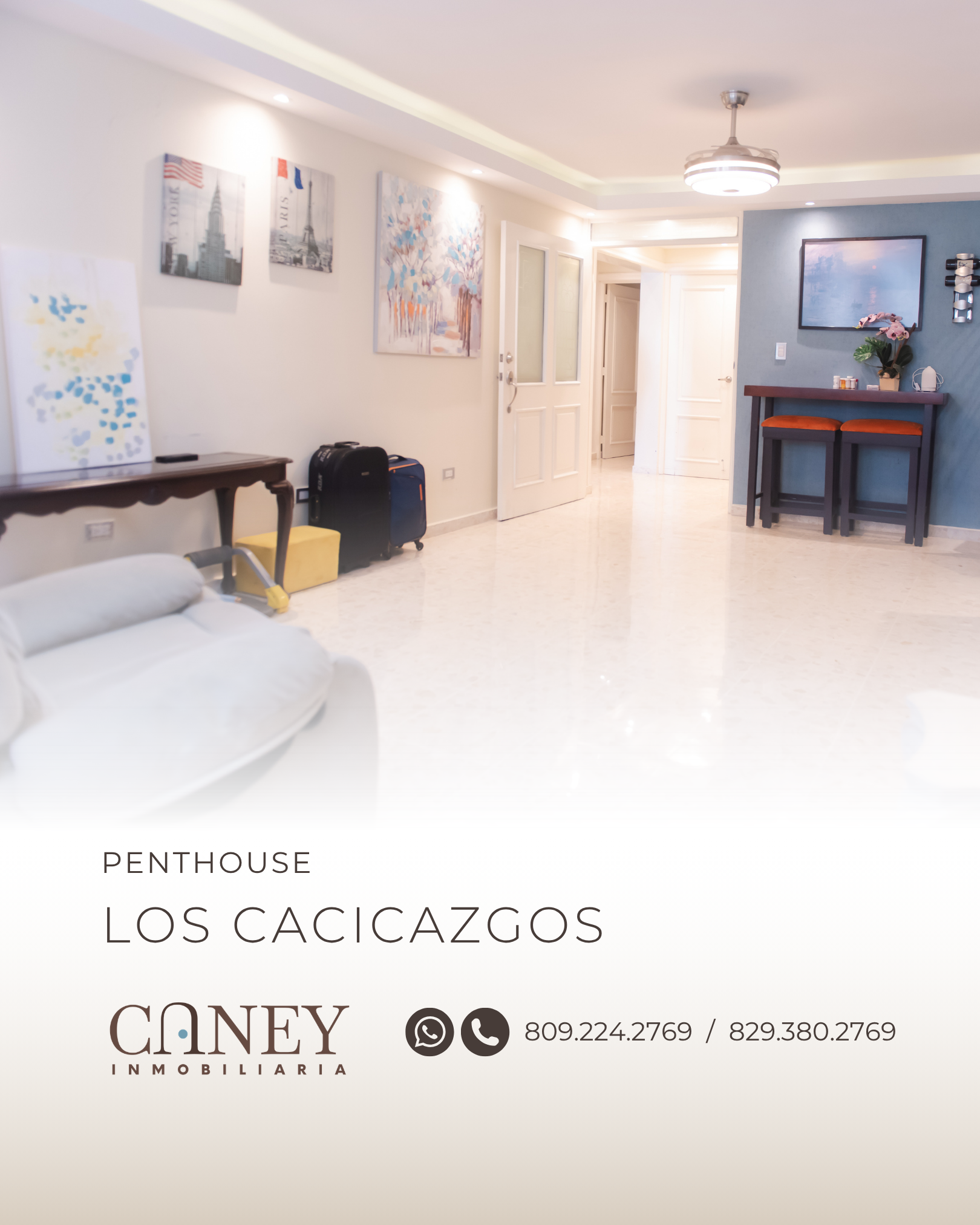 Vista 2 de Penthouse remodelado en venta en Los Cacicazgos