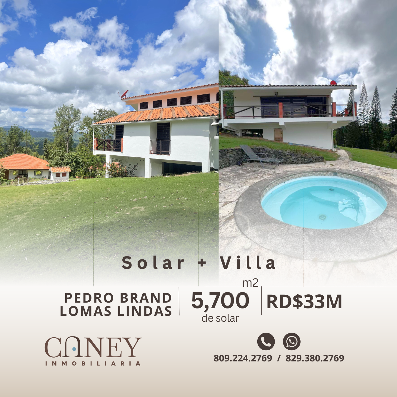 Vista 2 de Solar + villa en Pedro Brand, Lomas Lindas