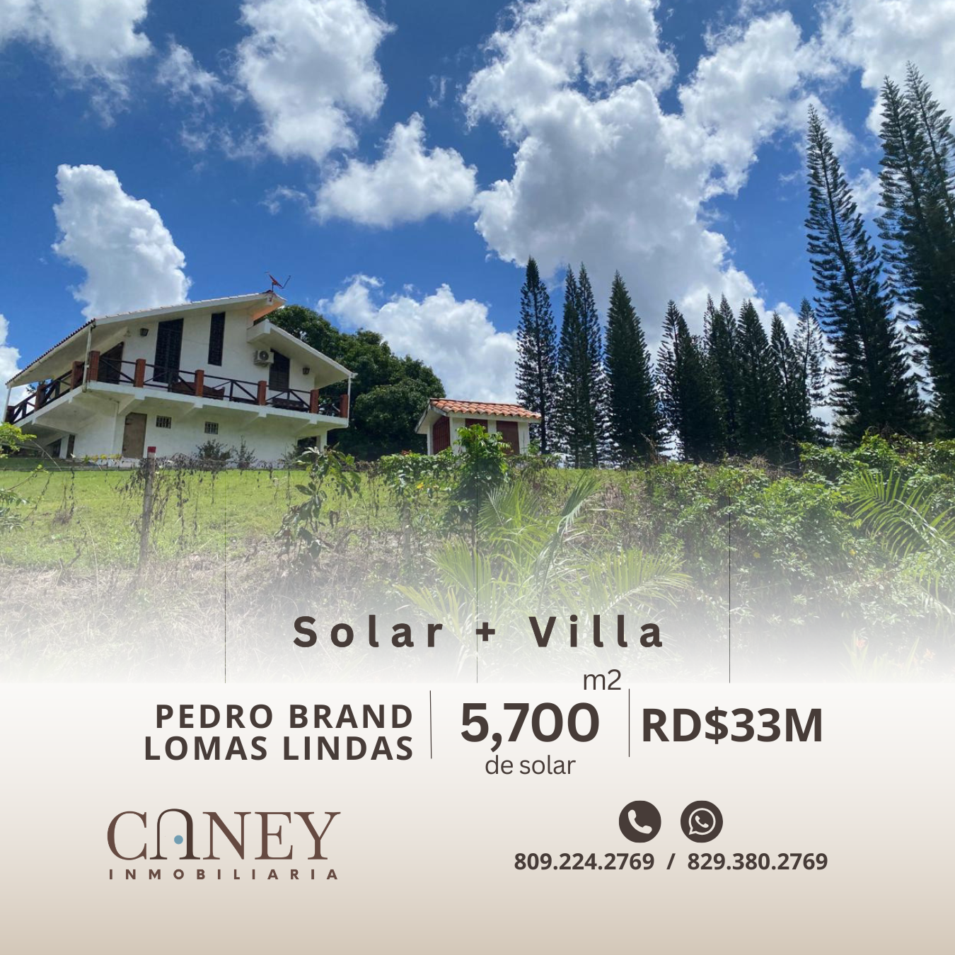Vista 3 de Solar + villa en Pedro Brand, Lomas Lindas